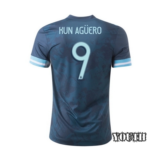 2020 Sergio Aguero Argentina Away Youth Soccer Jersey