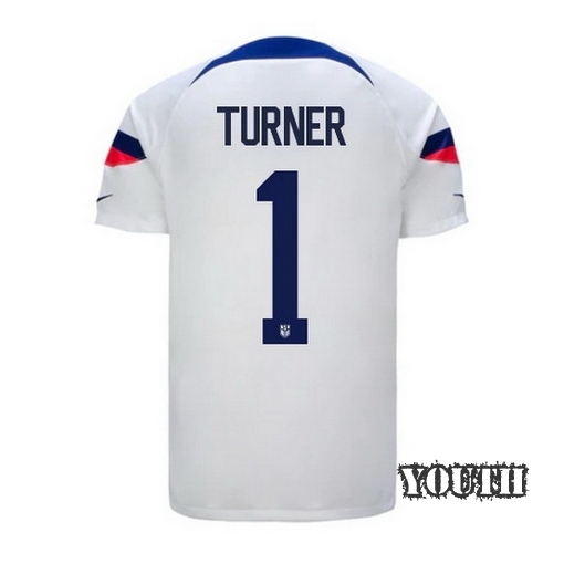 2022/23 Matt Turner USA Home Youth Soccer Jersey