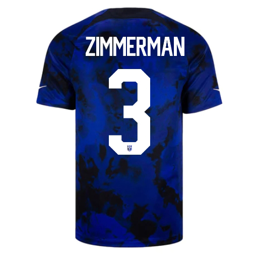 22/23 Walker Zimmerman USA Away Men's Soccer Jersey