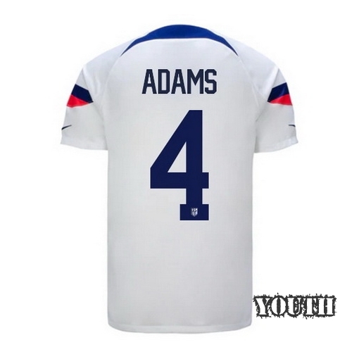 2022/23 Tyler Adams USA Home Youth Soccer Jersey