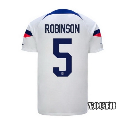2022/23 Antonee Robinson USA Home Youth Soccer Jersey