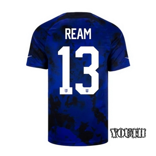 22/23 Tim Ream USA Away Youth Soccer Jersey