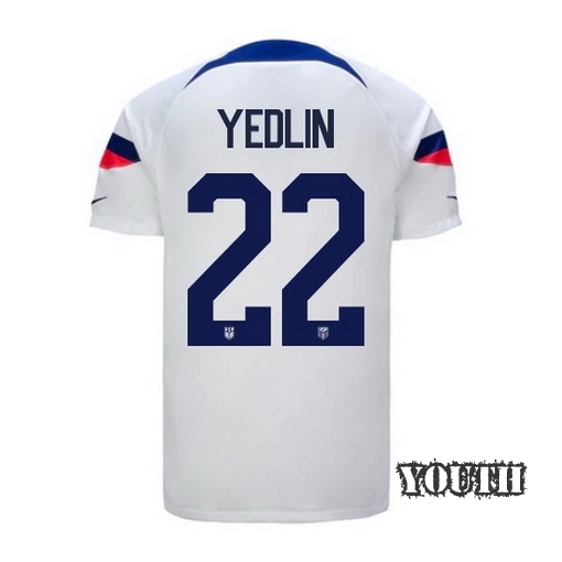 2022/23 DeAndre Yedlin USA Home Youth Soccer Jersey