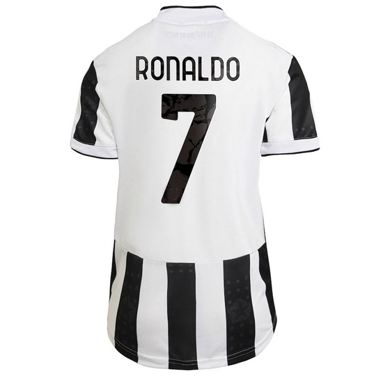 2021/22 Cristiano Ronaldo Juventus Home Women's Soccer Jersey - Click Image to Close