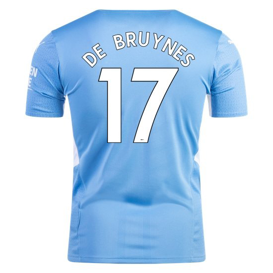 2021/22 Kevin De Bruyne Manchester City Home Men's Jersey