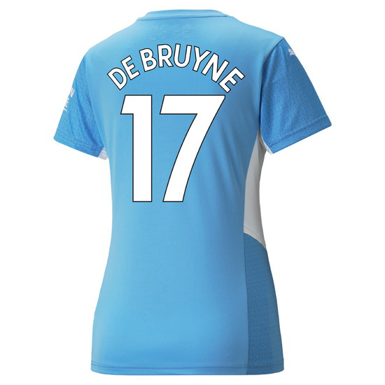 2021/22 Kevin De Bruyne Manchester City Home Women's Jersey - Click Image to Close