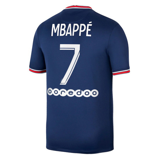 2021/22 Kylian Mbappe PSG Home Men's Soccer Jersey
