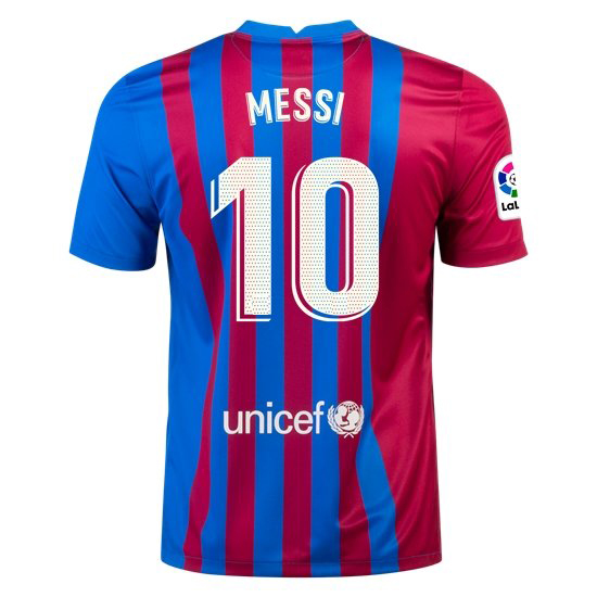 2021/22 Lionel Messi Barcelona Home Men's Soccer Jersey - Click Image to Close
