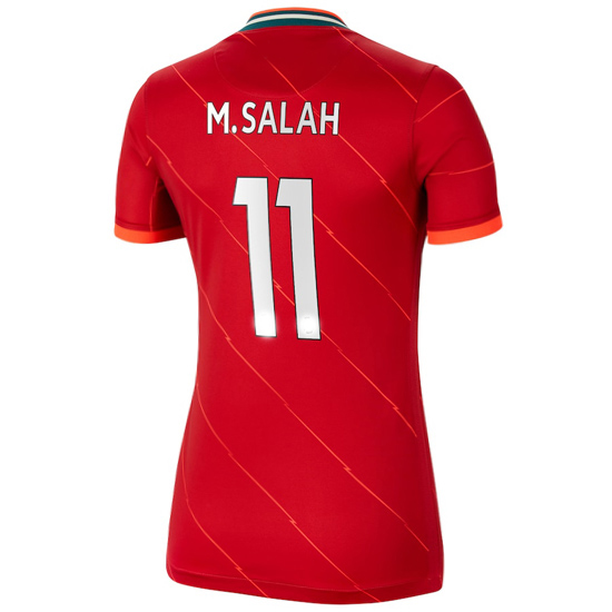 2021/22 Mohamed Salah Liverpool Home Women's Soccer Jersey