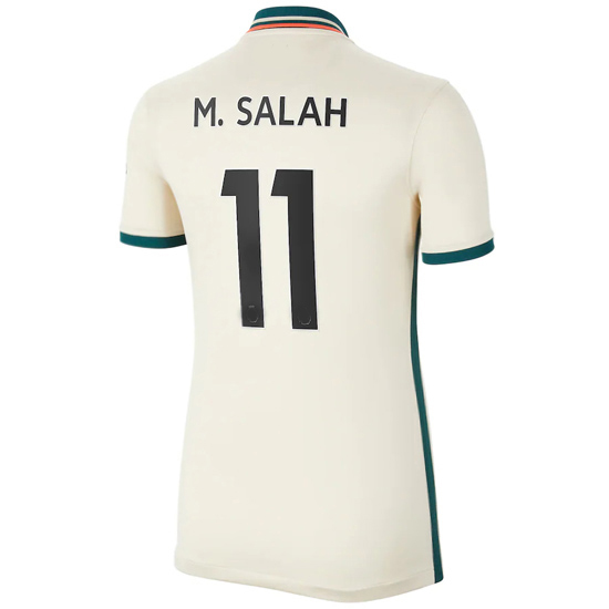 21/22 Mohamed Salah Liverpool Away Women's Soccer Jersey - Click Image to Close