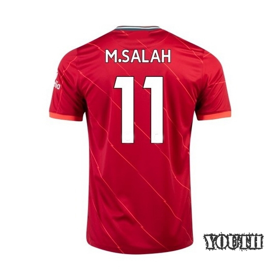 2021/22 Mohamed Salah Liverpool Home Youth Soccer Jersey