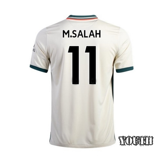 21/22 Mohamed Salah Liverpool Away Youth Soccer Jersey