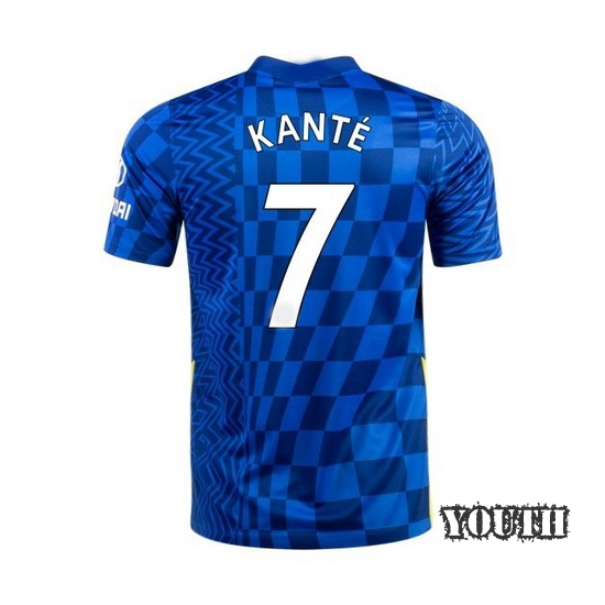 2021/22 N'Golo Kante Home Youth Soccer Jersey