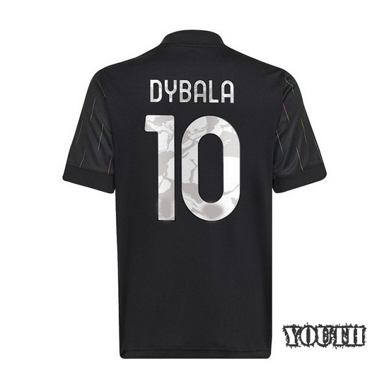 21/22 Paulo Dybala Juventus Away Youth Soccer Jersey
