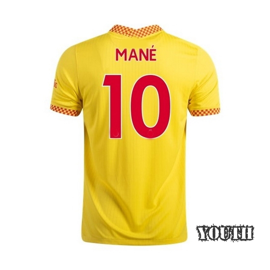 2021/2022 Sadio Mane Liverpool Third Youth Soccer Jersey - Click Image to Close