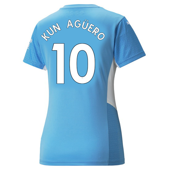 2021/22 Sergio Aguero Manchester City Home Women's Soccer Jersey