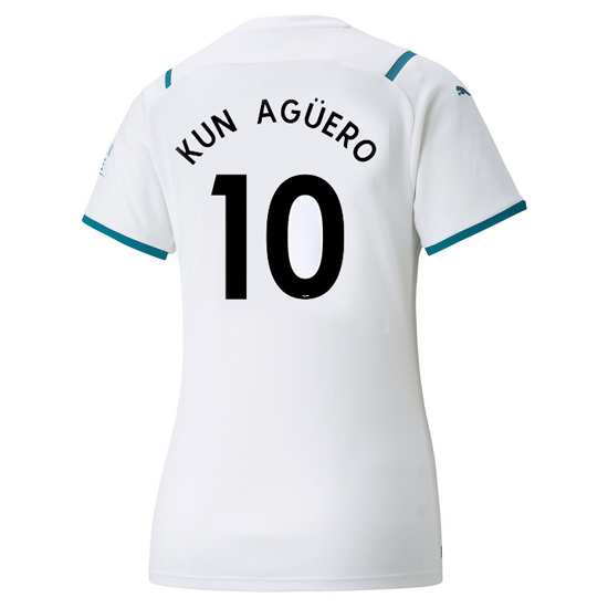 21/22 Sergio Aguero Away Women's Soccer Jersey - Click Image to Close