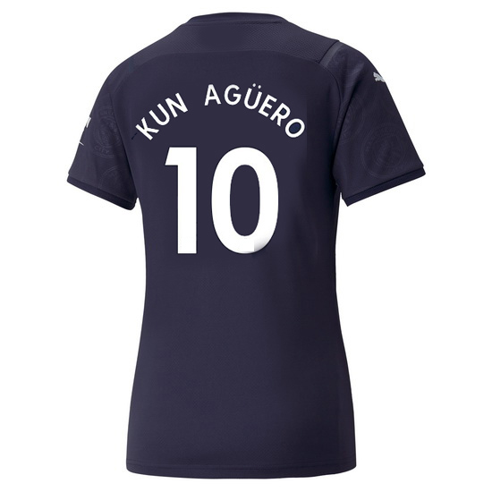 2021/2022 Sergio Aguero Manchester City Third Women's Jersey - Click Image to Close