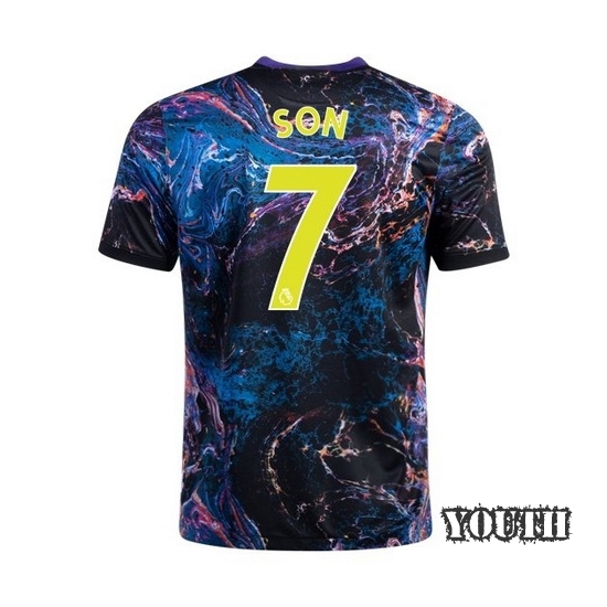 21/22 Son Heung Min Tottenham Away Youth Soccer Jersey - Click Image to Close