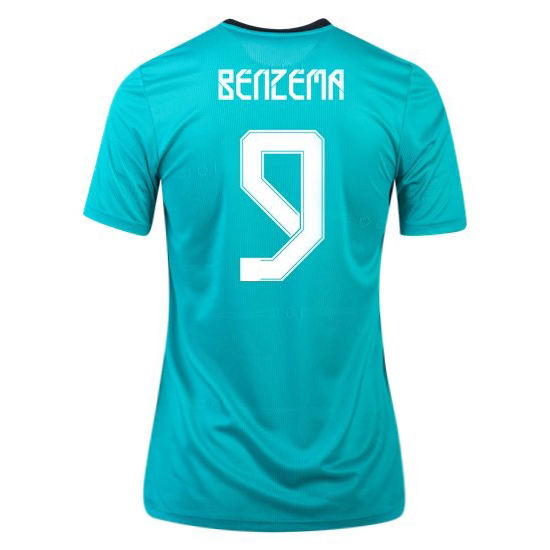 2021/2022 Karim Benzema Real Madrid Third Women's Soccer Jersey - Click Image to Close