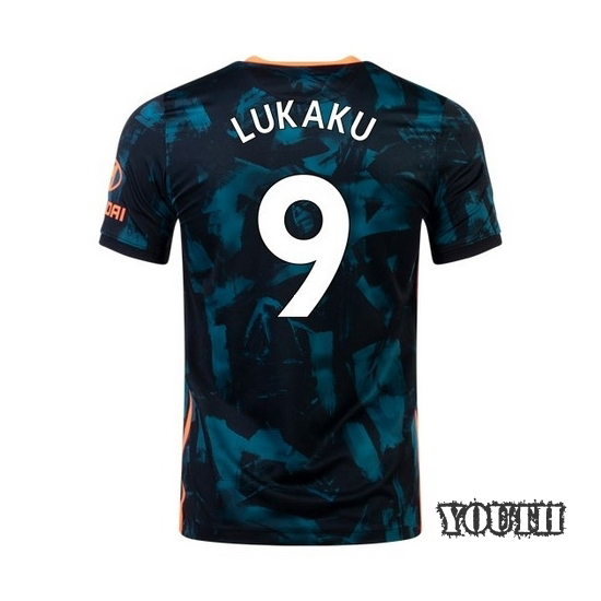 21/22 Romelu Lukaku Chelsea Away Youth Soccer Jersey