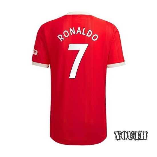 2021/22 Cristiano Ronaldo Manchester United Home Youth Jersey - Click Image to Close