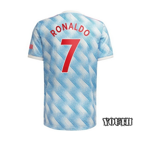 21/22 Cristiano Ronaldo Manchester United Away Youth Jersey - Click Image to Close