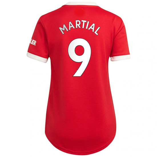 2021/22 Anthony Martial Manchester United Home Women's Jersey - Click Image to Close