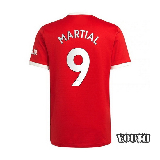 2021/22 Anthony Martial Manchester United Home Youth Jersey