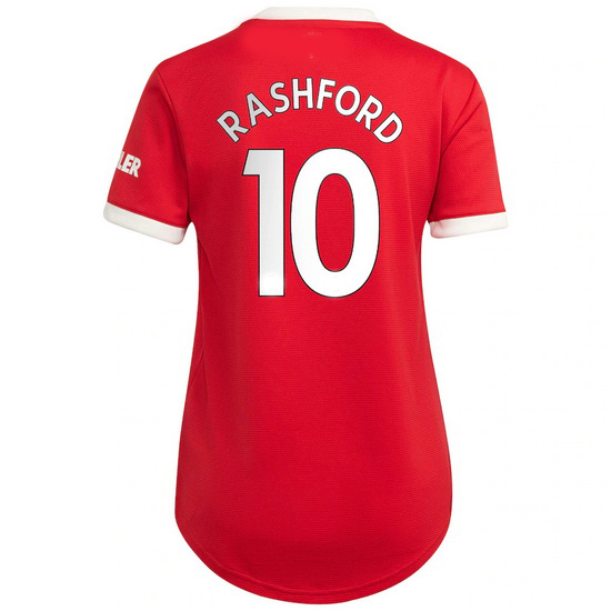 2021/22 Marcus Rashford Manchester United Home Women's Jersey