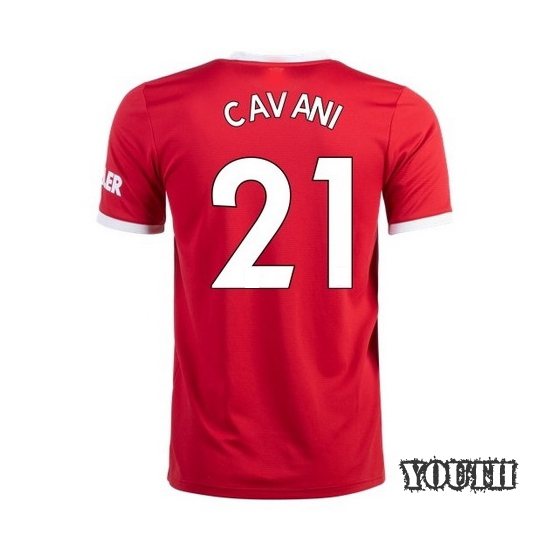 2021/22 Edinson Cavani Manchester United Home Youth Jersey - Click Image to Close