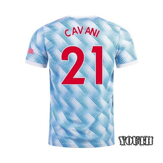 21/22 Edinson Cavani Manchester United Away Youth Jersey