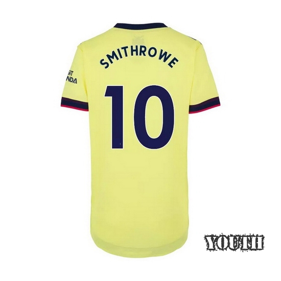 21/22 Emile Smith Rowe Arsenal Away Youth Soccer Jersey