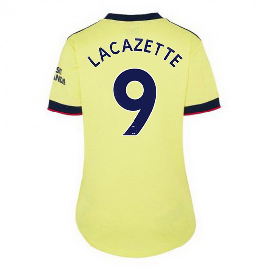 21/22 Alexandre Lacazette Arsenal Away Women's Soccer Jersey
