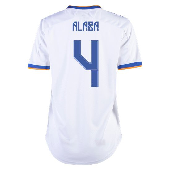2021/22 David Alaba Real Madrid Home Women's Soccer Jersey