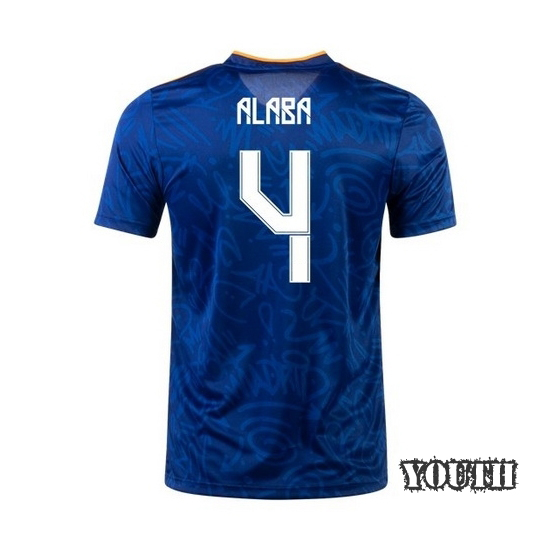 21/22 David Alaba Away Youth Soccer Jersey