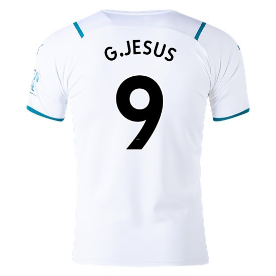 21/22 Gabriel Jesus Manchester City Away Men's Jersey