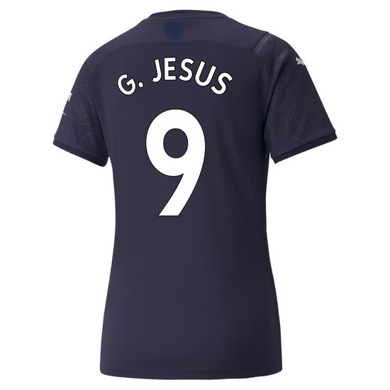 2021/2022 Gabriel Jesus Manchester City Third Women's Jersey