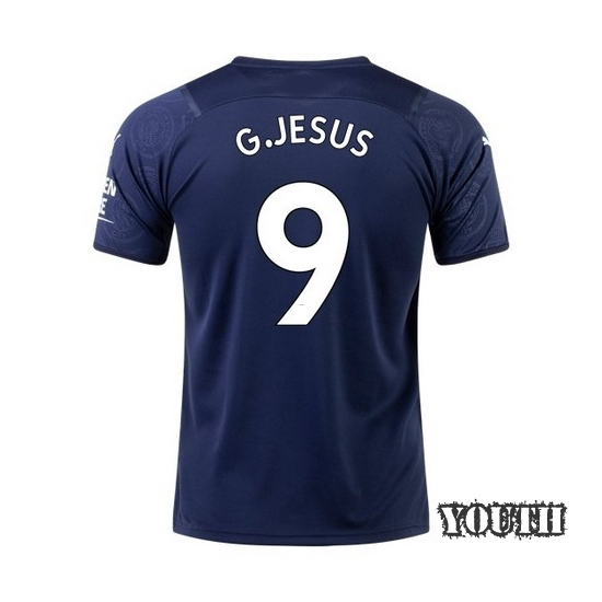 2021/2022 Gabriel Jesus Manchester City Third Youth Jersey