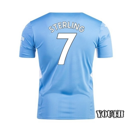 2021/22 Raheem Sterling Manchester City Home Youth Jersey