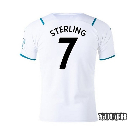 21/22 Raheem Sterling Manchester City Away Youth Jersey - Click Image to Close