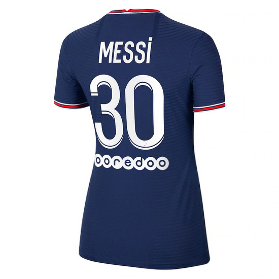 2021/22 Lionel Messi PSG Home Women's Soccer Jersey - Click Image to Close