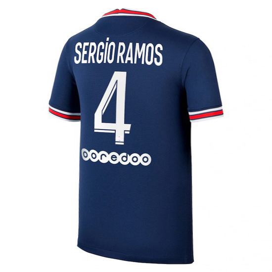 2021/22 Sergio Ramos PSG Home Men's Soccer Jersey