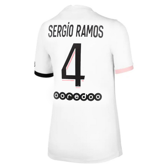 21/22 Sergio Ramos PSG Away Women's Soccer Jersey - Click Image to Close
