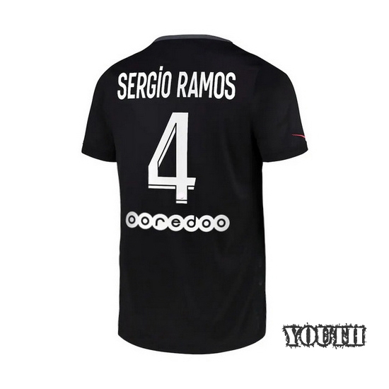 2021/2022 Sergio Ramos PSG Third Youth Soccer Jersey