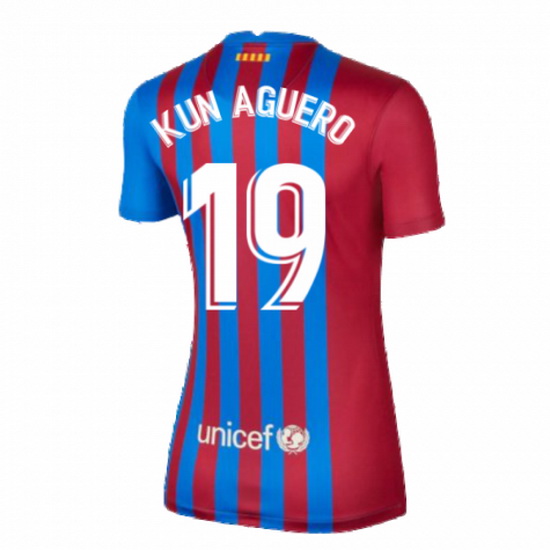 2021/22 Sergio Aguero Barcelona Home Women's Soccer Jersey