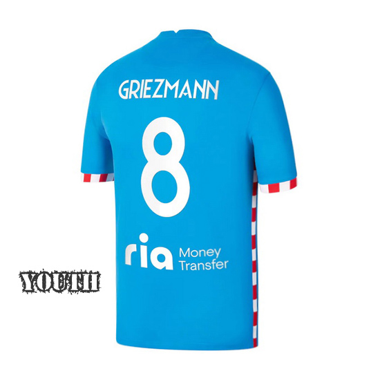 2021/2022 Antoine Griezmann Atletico Madrid Third Youth Jersey