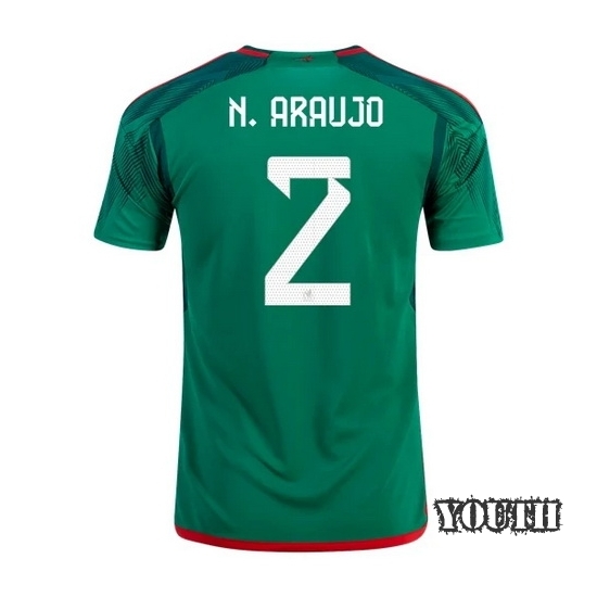 2022/23 Nestor Araujo Mexico Home Youth Soccer Jersey