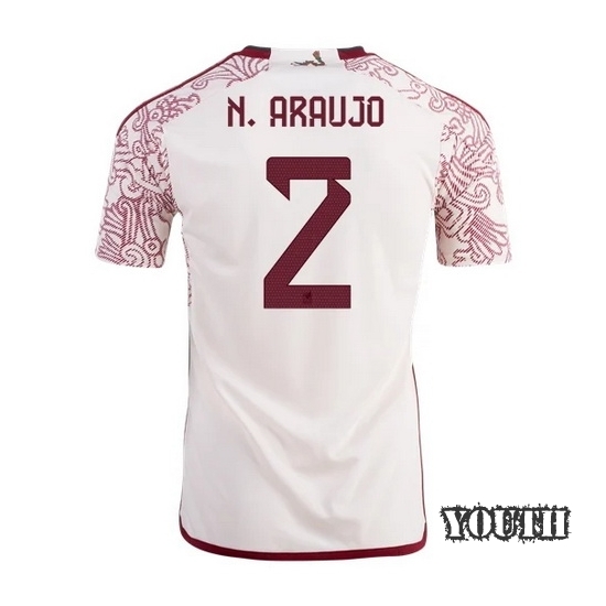 22/23 Nestor Araujo Mexico Away Youth Soccer Jersey
