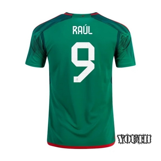 2022/23 Raul Jimenez Mexico Home Youth Soccer Jersey
